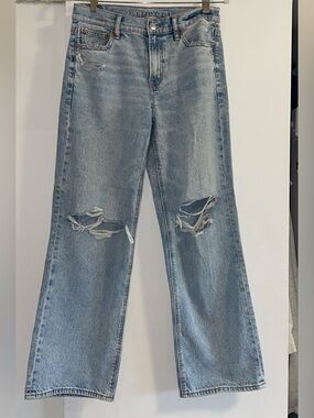 American Eagle Light Blue Denim Jeans - Stovepipe Style